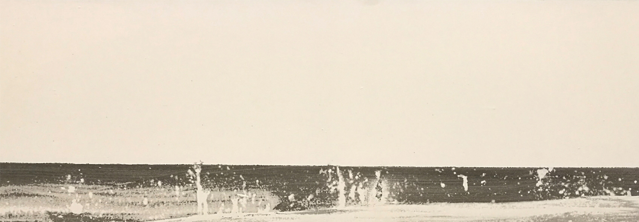 Il mare dell’inquietudine – Acrilico su tela – 33×100